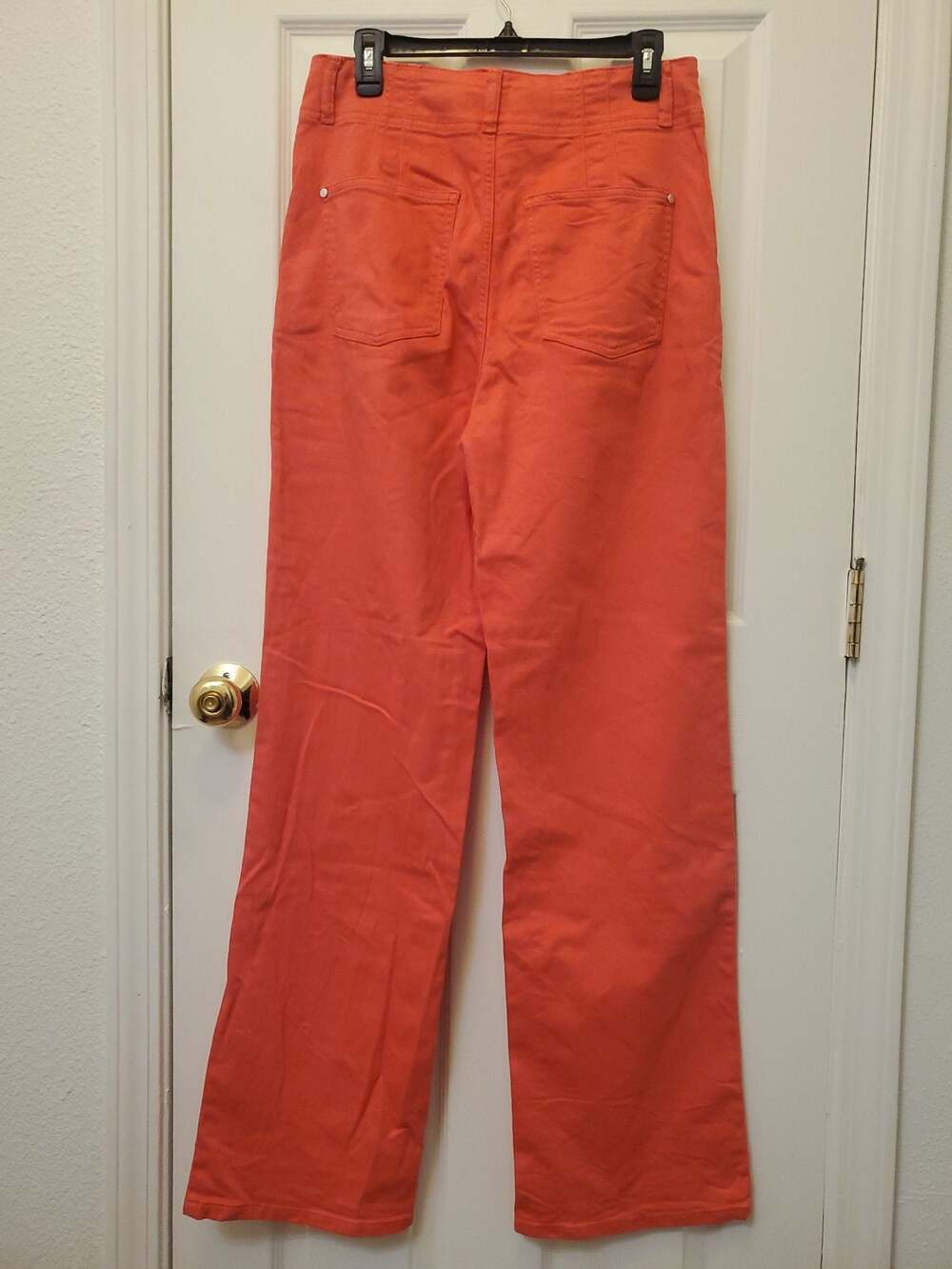 Pilcro Women's Coral High-Rise Wide Leg Cotton Blend Pants - Picture 3 of 9